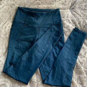 Blue work out leggins